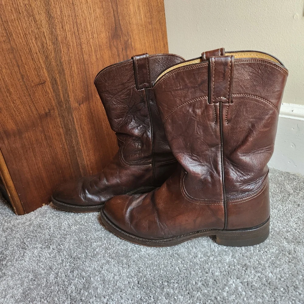 Justin 3162 Men's Classic Roper Boot - Picture 2 of 8